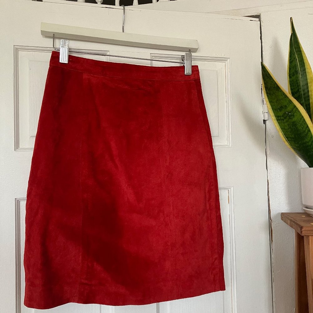 Vintage Red Mini Skirt